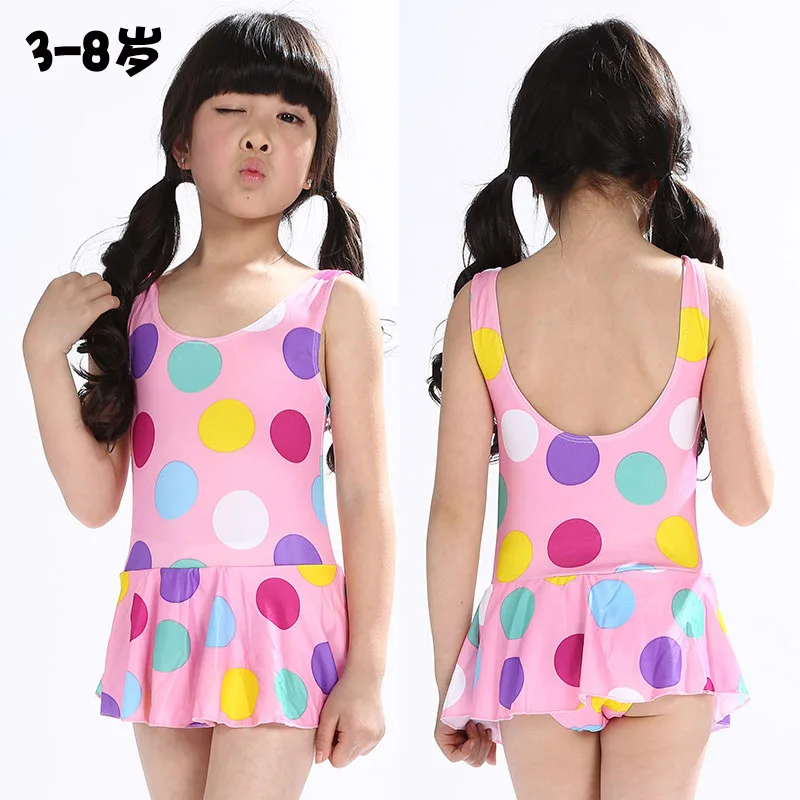 

Children Swimsuit Girl Cute One Piece Princess Baby Girls Swimwear Size M L For 3-8 Years 20pcs DHL In Stock