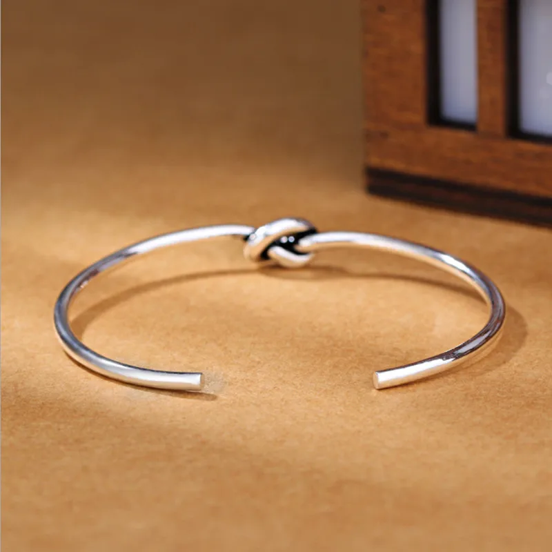 Ювелирное изделие из стерлингового серебра 925 пробы простой бантик тонкий