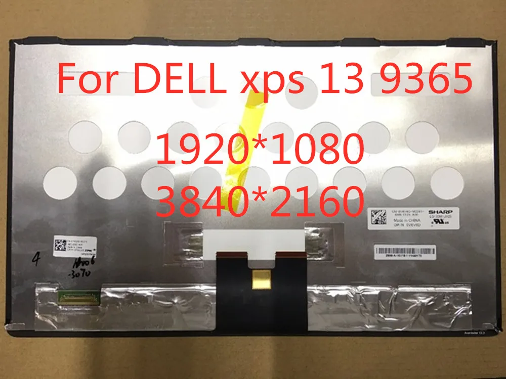 13," FHD LQ133M1JX26 UHD LQ133Z1JX24 светодиодный преобразователь изображений для сенсорного дигитайзера экран для Dell XPS 13 9365 DP/N 0V6V6D экран в сборе
