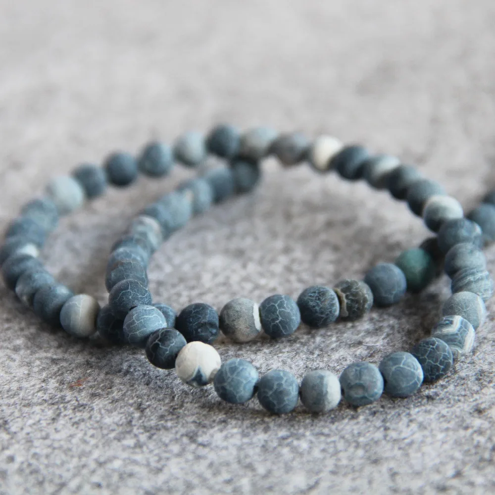 Лидер продаж для ожерелья и браслета 6 мм в полоску цвет темно синий рукоделия