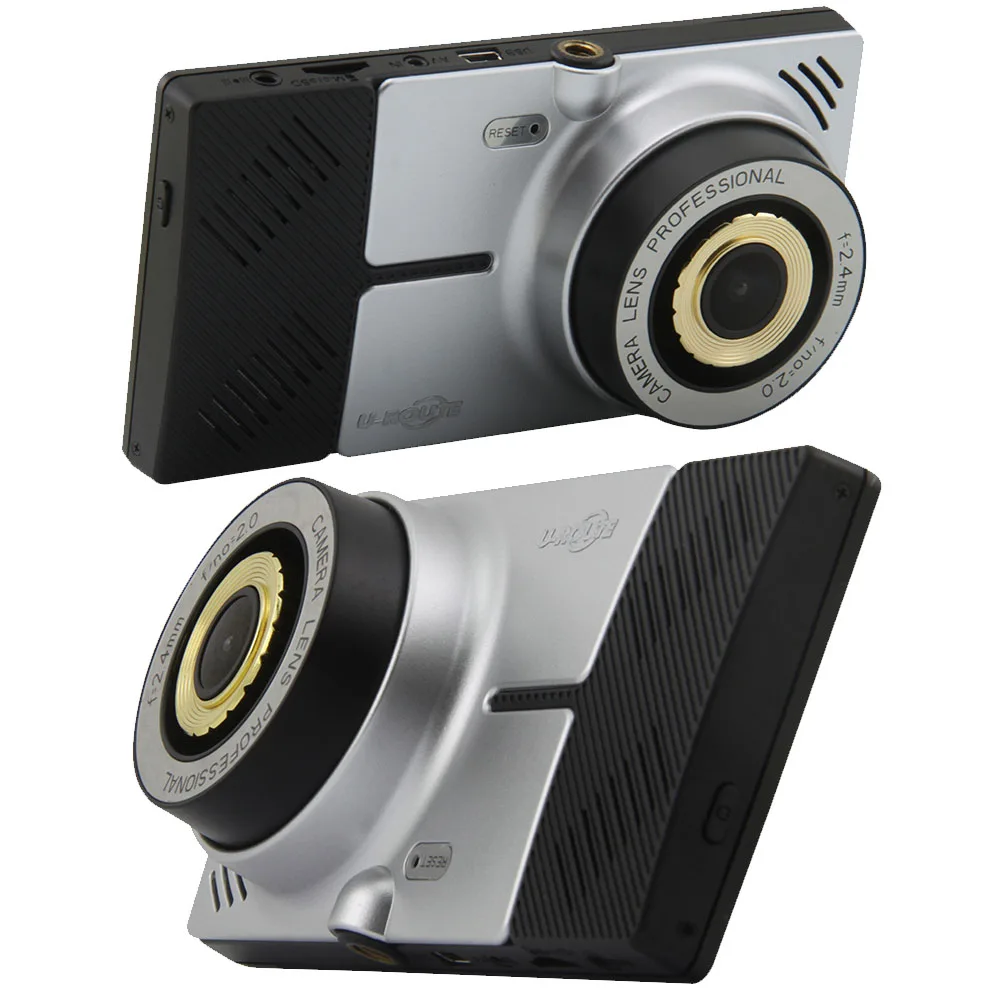 Wi-fi Автомобиля DVR GPS Навигации Android 4.4.2 Тире Cam Видеокамеры Видеорегистратор Две