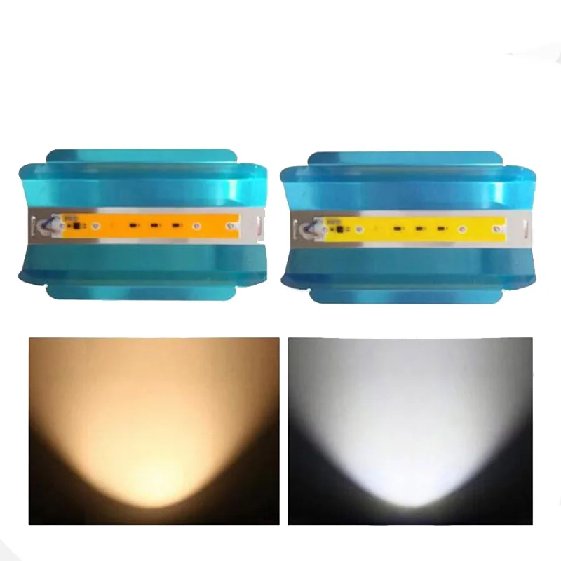 Светодиодный чип COB лампы 30 Вт 50 80 AC 110 В 220 Гц 60 умный IC DIY светодиодный прожектор