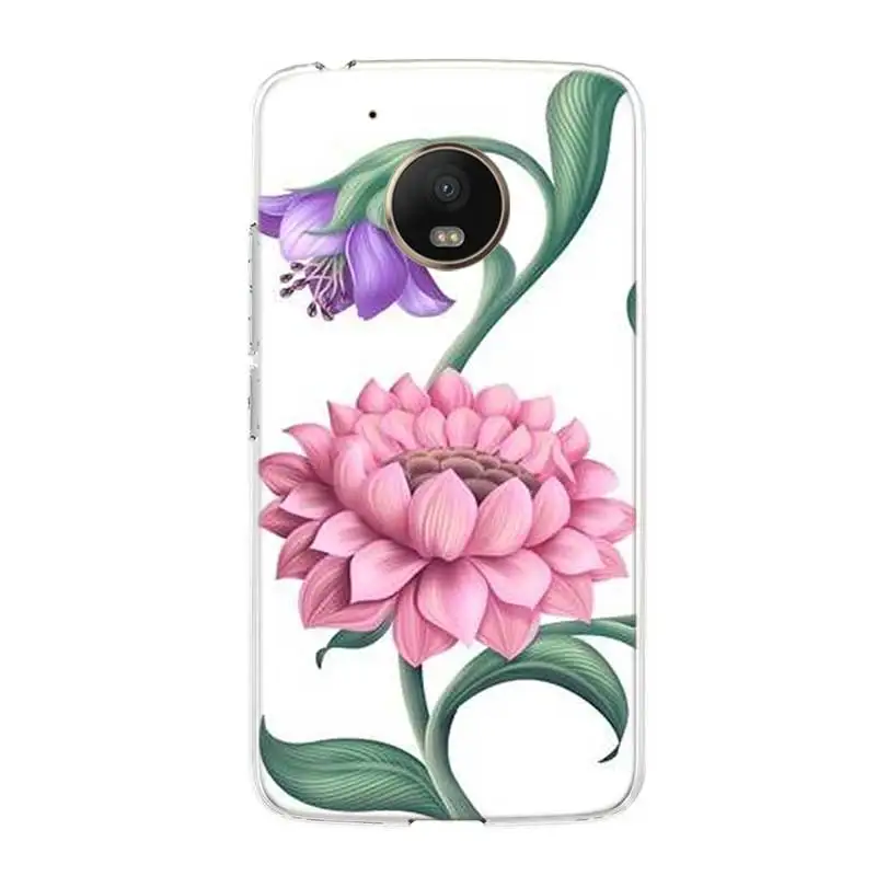 Силиконовый чехол-накладка Lotus Flower для Motorola MOTO G5 G5S G6 E4 E5 Plus G4 Play |