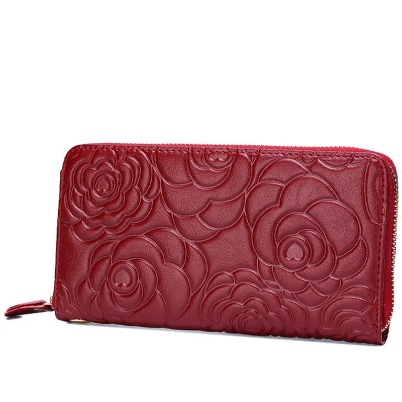 Роскошный женский кошелек из натуральной кожи элегантные женские кошельки