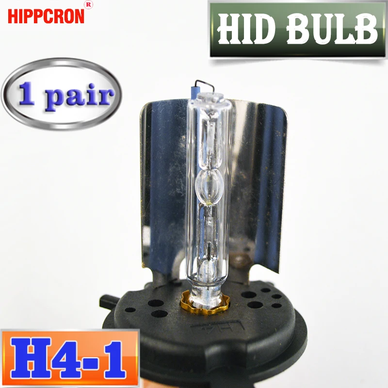 Hipppcron 2 шт. H4 HID лампа с одним лучом ксеноновая для автомобиля AC ближнего света