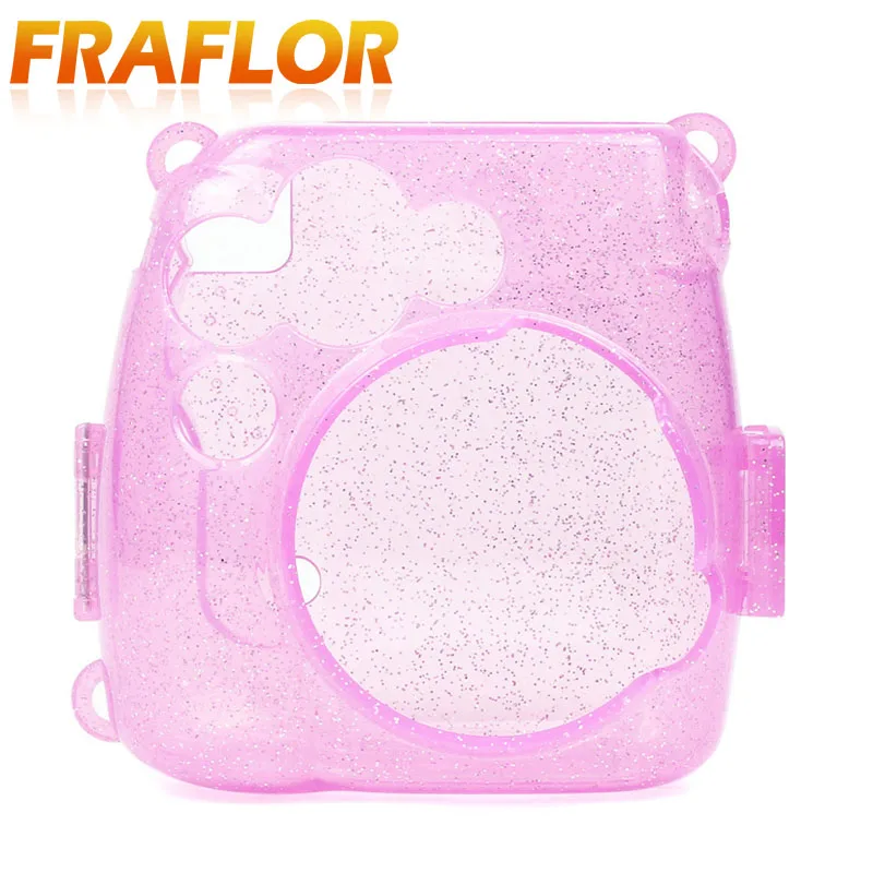Силиконовый цветной чехол для камеры светящийся Fuji film Mini 8/8 +/9 Instant защитный