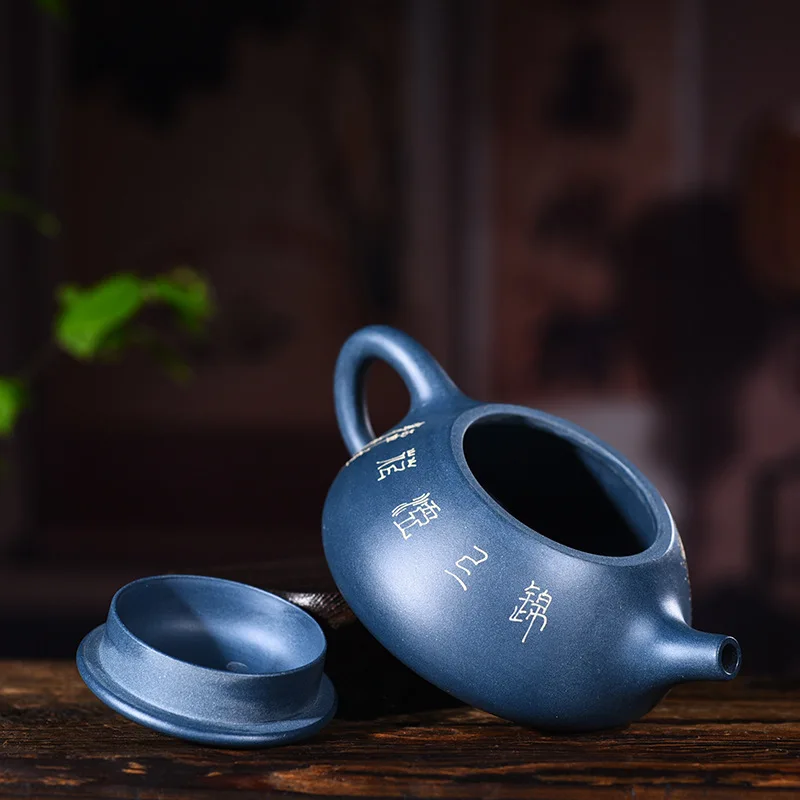Yixing Purple Sand Bottle Genuine Famous Artists Hand-made Ore Mud Painting Stone Pot Kungfu Teapot Tea Set | Дом и сад
