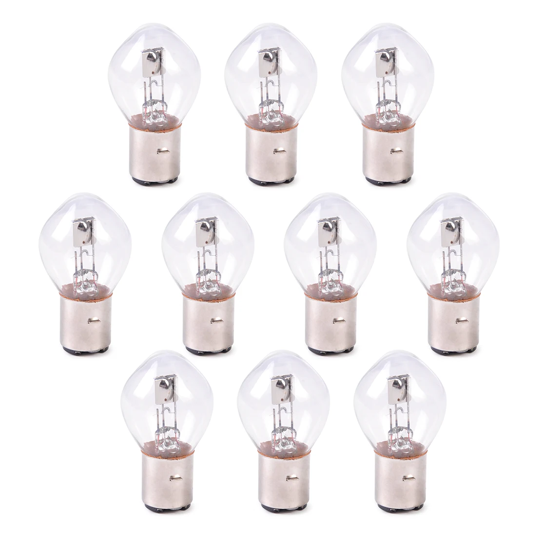 CITALL Motorcycle Lighting 10x Head Light Headlight Bulb 12V 35W B35 BA20D Glass fit for Chinese GY6 ATV Moped Scooter