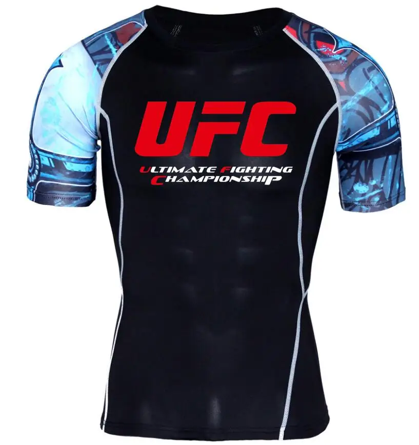 ММА mannen футболки Ultimate Fighting Championship Ufc Для мужчин компрессионка рубашка