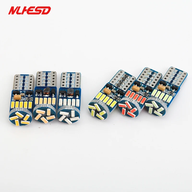 100 шт./лот автомобильные светодиоды T10 canbus LED W5W Canbus t10 led 15smd 4014 светодиодные