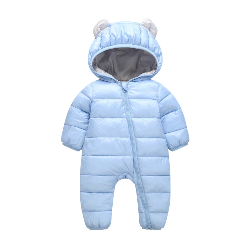 Детские комбинезоны зимнее пальто комбинезон для девочек куртки с заячьими