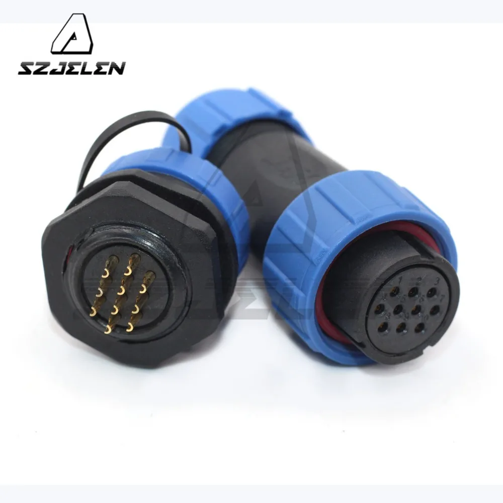 SP21 10-контактный водонепроницаемый разъем автомобильный проводной авиационный