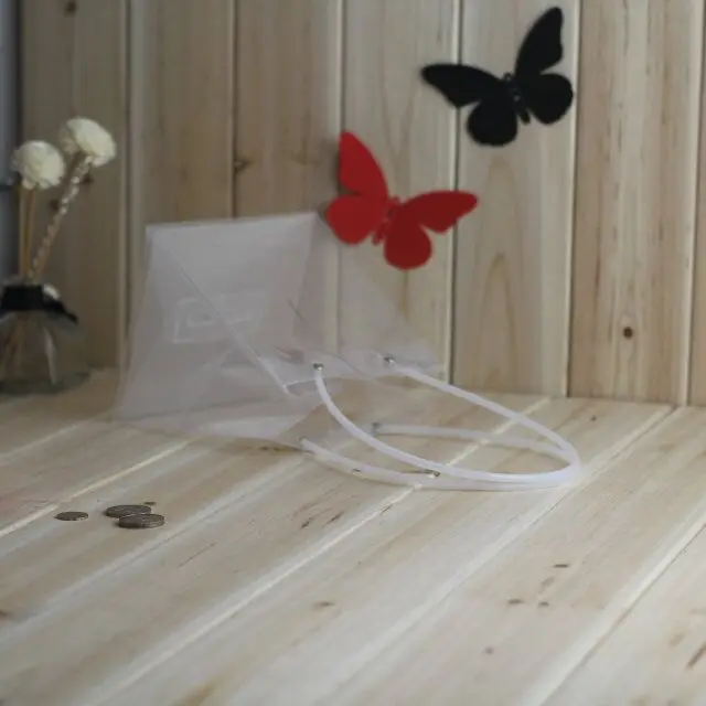 ПП прозрачная квадратная сумка с веревка PVC цветочным рисунком Рождественский