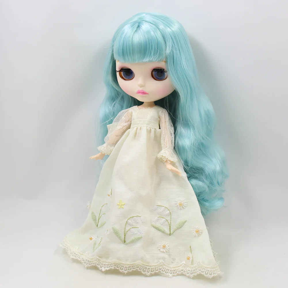 Кукла Blyth ICY DBS 30 см белая кожа мечта смешанные цвета синие кудрявые волосы 1/6