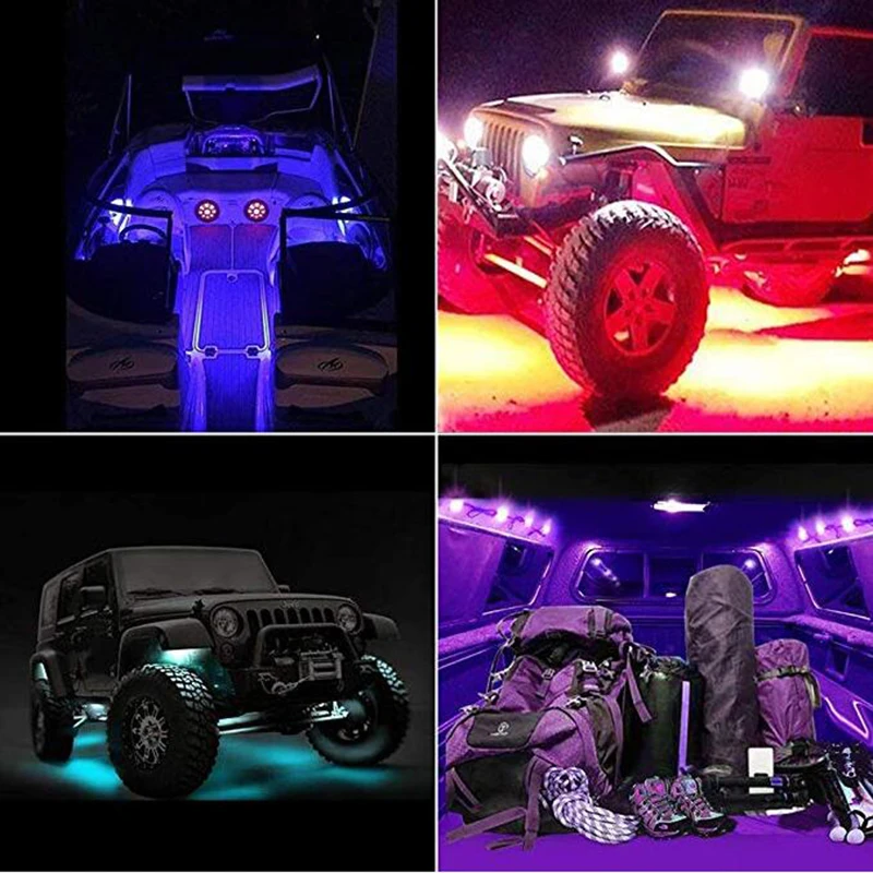 СВЕТОДИОДНЫЙ 8 шт 48 светодиодный RGB пикап кровать под средства ухода за кожей