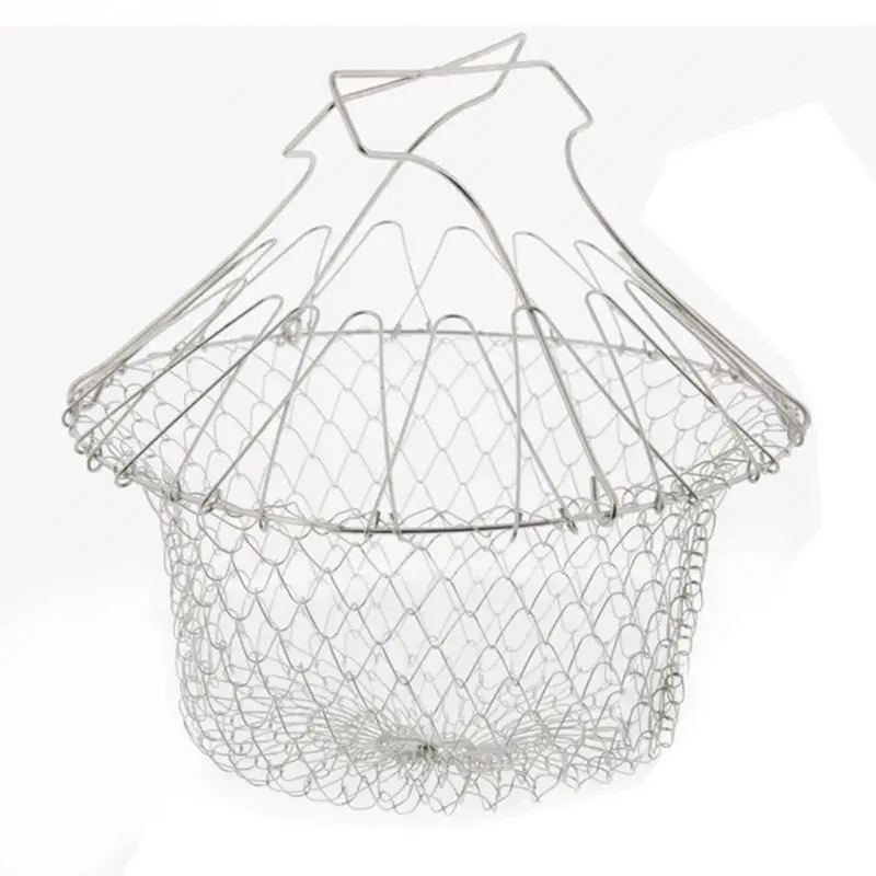 Многофункциональная складная корзина для жарки из нержавеющей стали