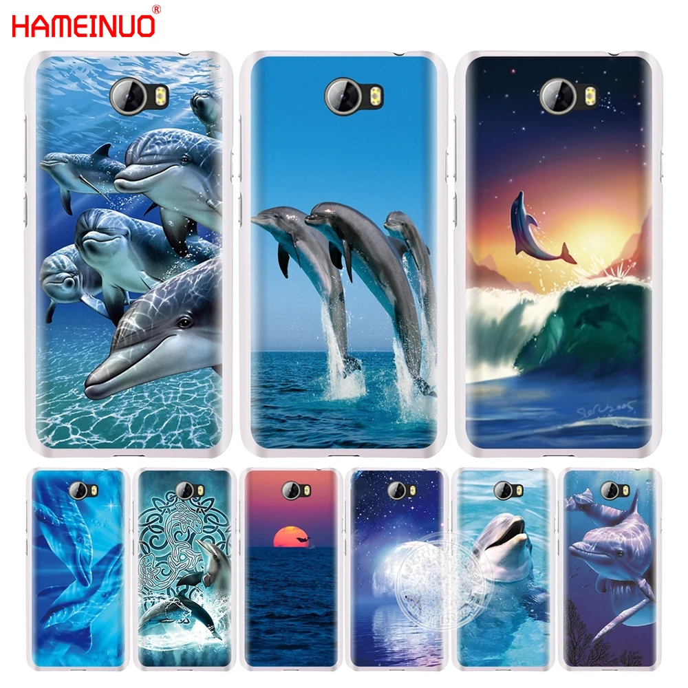 HAMEINUO милый чехол для сотового телефона с морским животным дельфином Huawei Honor 5A LYO-L21