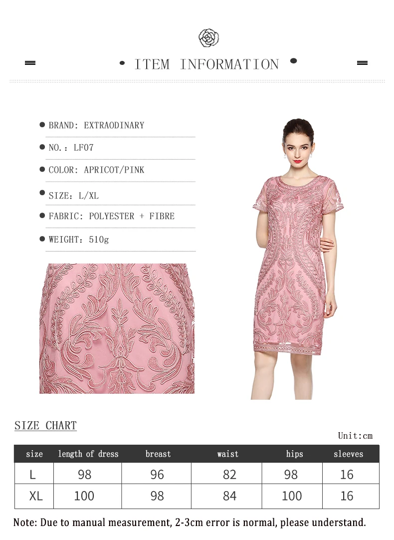 Floral Embellished Dresses Lace Flapper Great Gatsby Short sleeve Fashion Dinner Women Luxury Style Party Dress Vintage Costumes