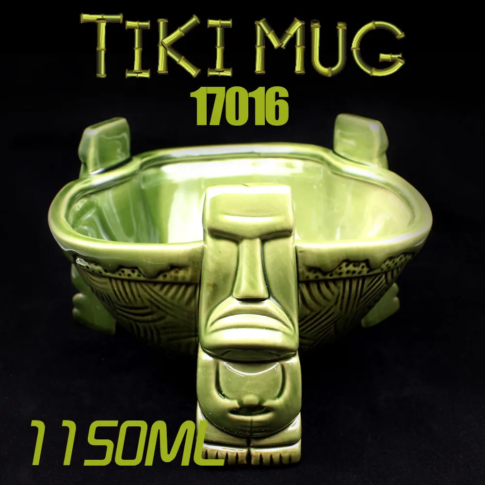 Большой Tiki чаша Коктейльная чашка пивная винная Кружка Керамическая Tiki кружки художественные ремесла креативные Гавайские кружки