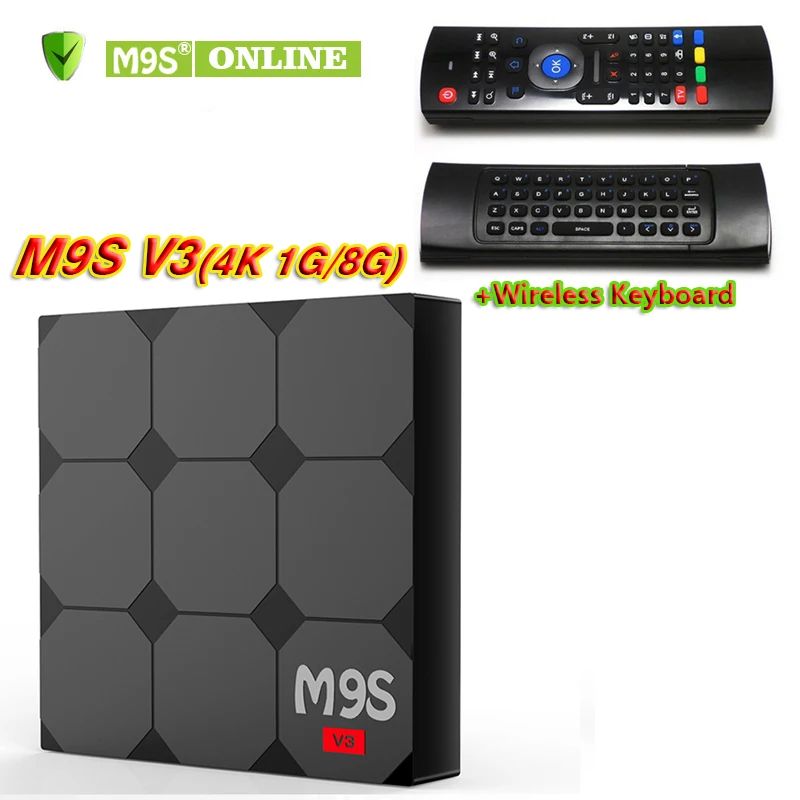 M9S V3 Android 6 0 ТВ коробка Оперативная память 1 ГБ Встроенная 8 RKMC 17 3 Rockchip RK3229 4 ядра