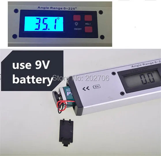 Высококачественный цифровой уровень ангела 400 мм/16 дюймов ЖК дисплей транспортир