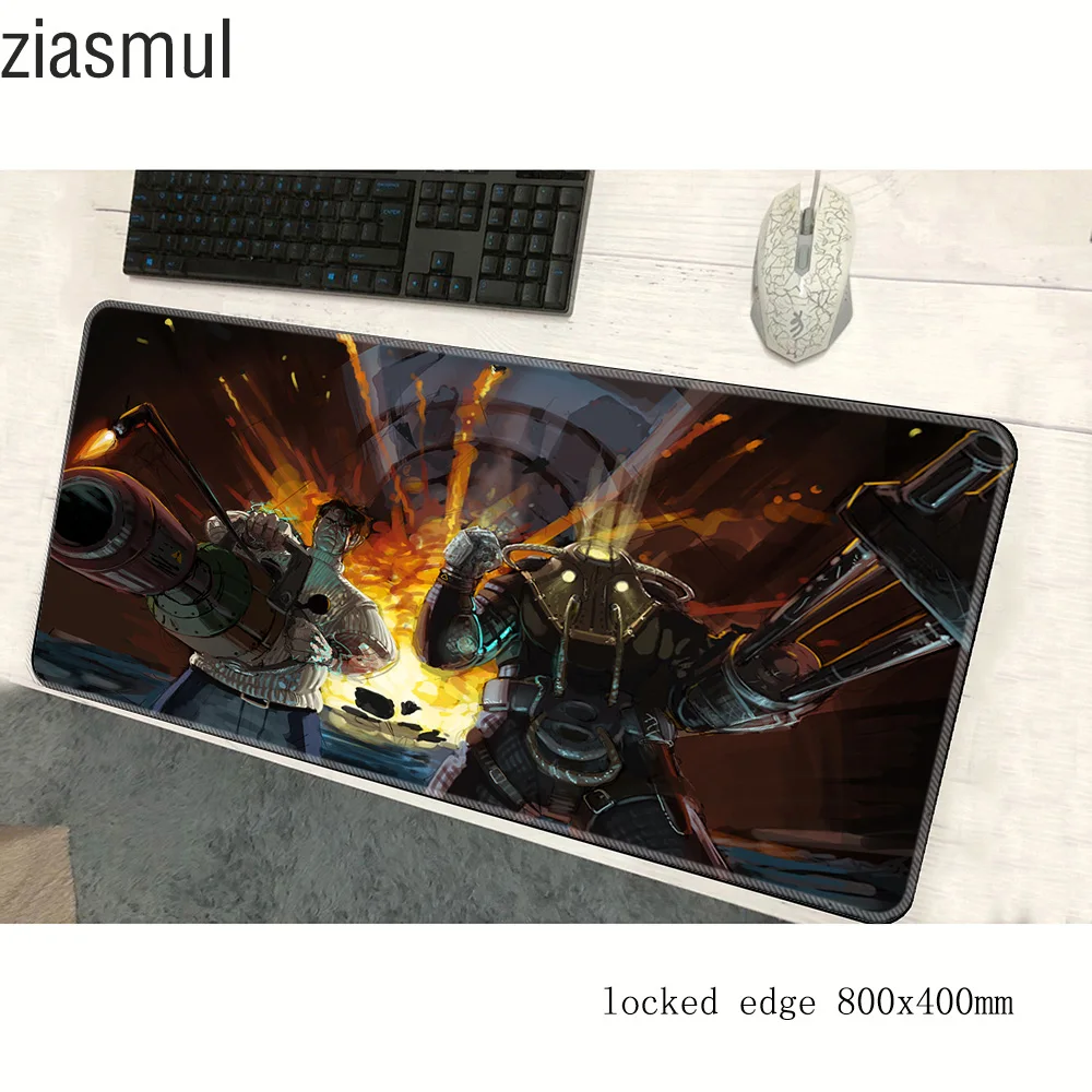 Коврик для мыши bioshock 800x400x2 мм коврики компьютерной с заблокированным краем