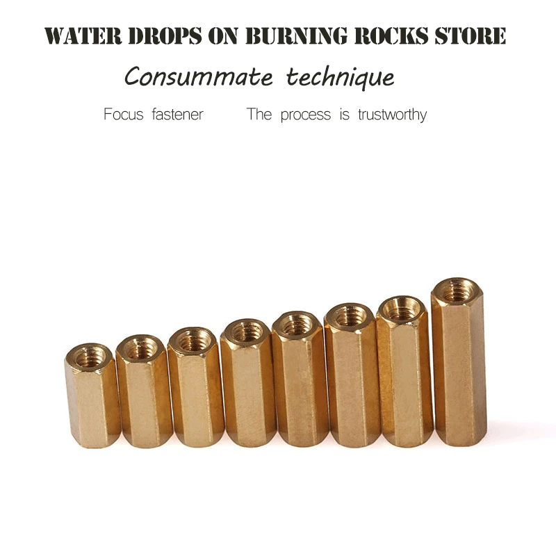 M3*35mm double-pass copper column flat head hollow hexagonal stud main plate isolation | Обустройство дома