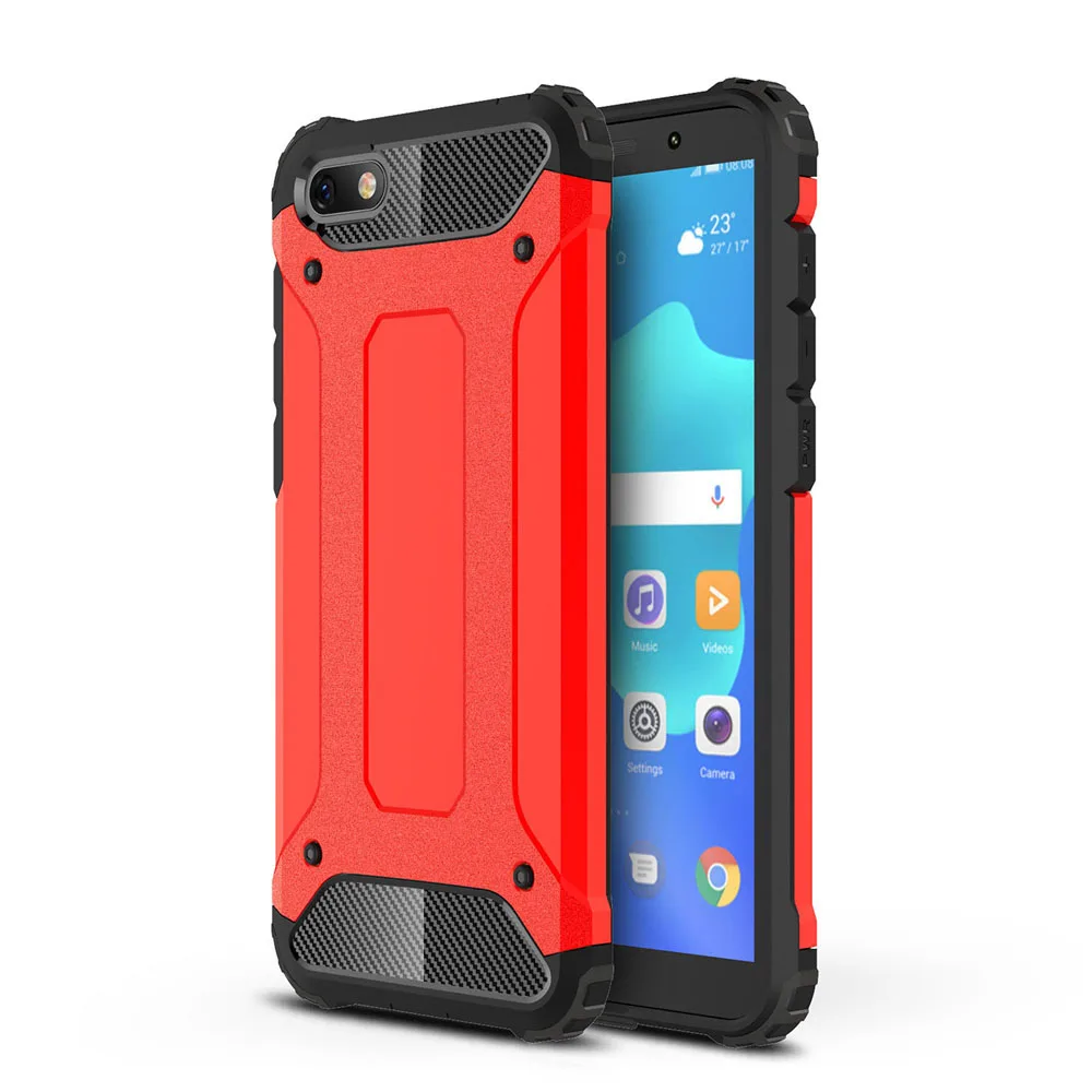 Red Противоударный Coque 5.45For huawei Honor 7A чехол для huawei Honor 7A Honor7A Pro DUA-L22 Дуа L22 телефона чехол-лента на заднюю панель - Цвет: Red