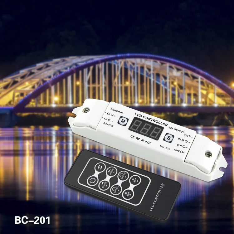 DC5V 24V светодиодный пиксель SPI полоса управления ler цифровой адресуемый контроль