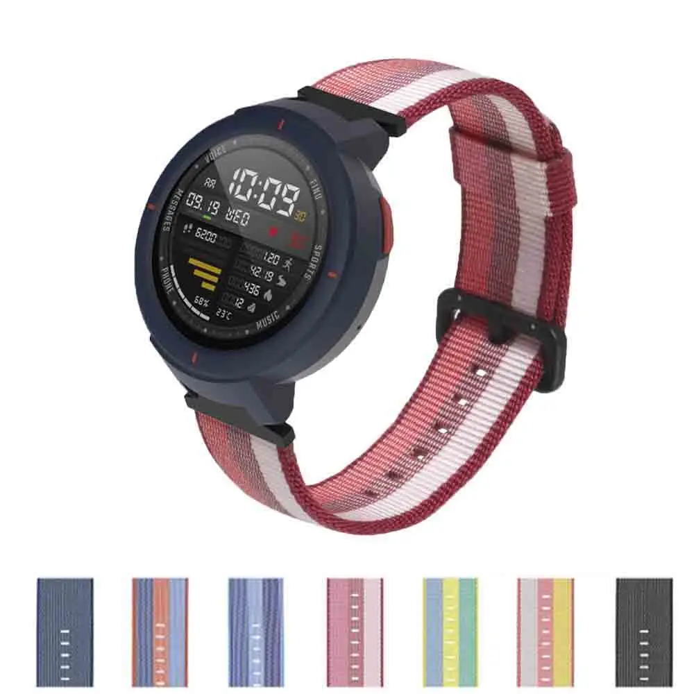 Цветной браслет для Xiaomi Huami Amazfit Verge 3, тканевый нейлоновый ремешок для смарт-часов, сменный ремешок для браслета