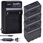 4 шт. 7200 мАч NP-F960 NP-F970 литий-ионный аккумулятор + настенноеАвтомобильное зарядное устройство для SONY NP F960 F970 F950 F330 F550 F570 F750 F770 CCD-RV10 190P