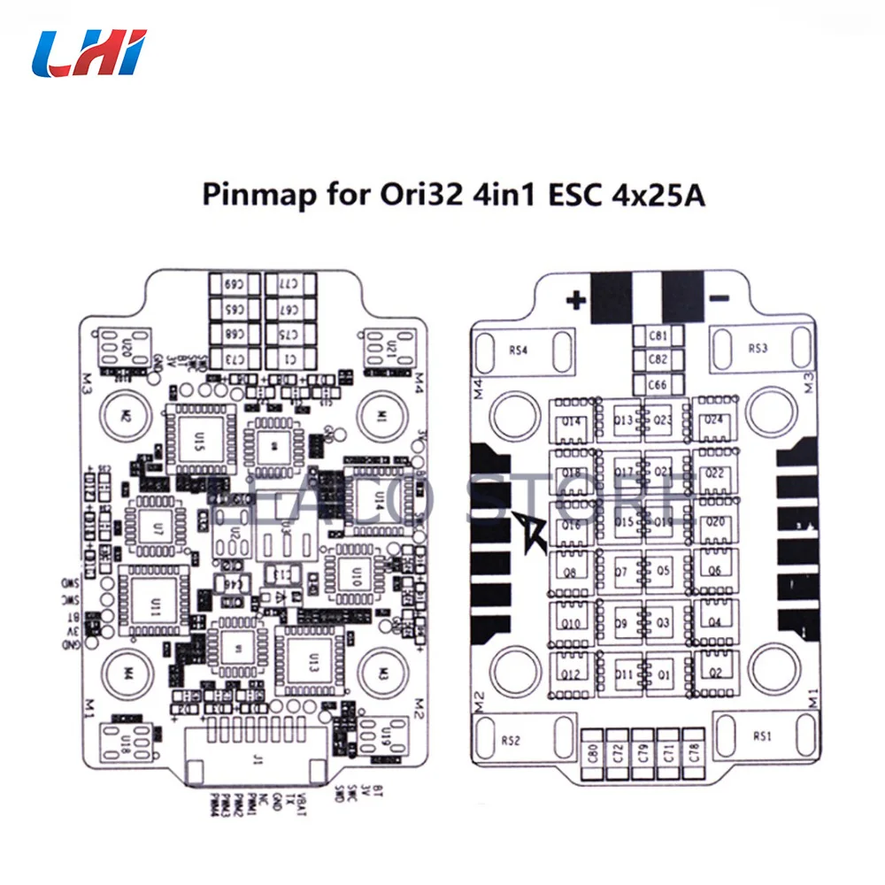 AIRBOT mathed Ori32 4in1 ESC 4x25A 2020 поддерживает DSHOT 1200 Blhelis 25a Встроенный датчик тока матовый 30a