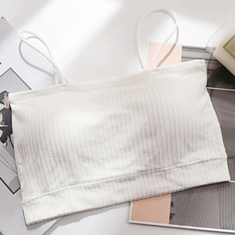 white Молодая девушка, студентка Bra Top, тонкое нижнее белье тренировочные дышащий спортивный бюстгальтер для девочек переходного возраста от девочек Подростковое нижнее белье для девочек; Спортивный Бюстгальтер Для девочек переходного возраста от детей подростков; сезон лето - Цвет: white