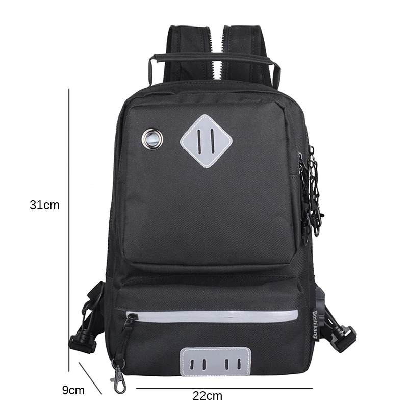 Новый модный мужской рюкзак для колледжа школьный с USB дорожный Простой