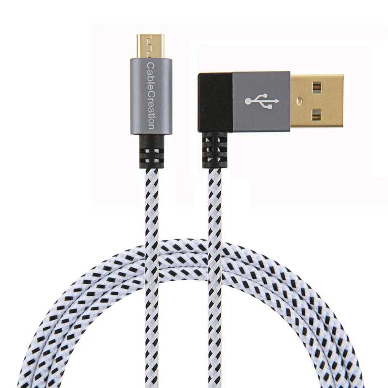 Правый угол USB кабель для зарядки данных 90 градусов A к Micro совместимый Samsung Android