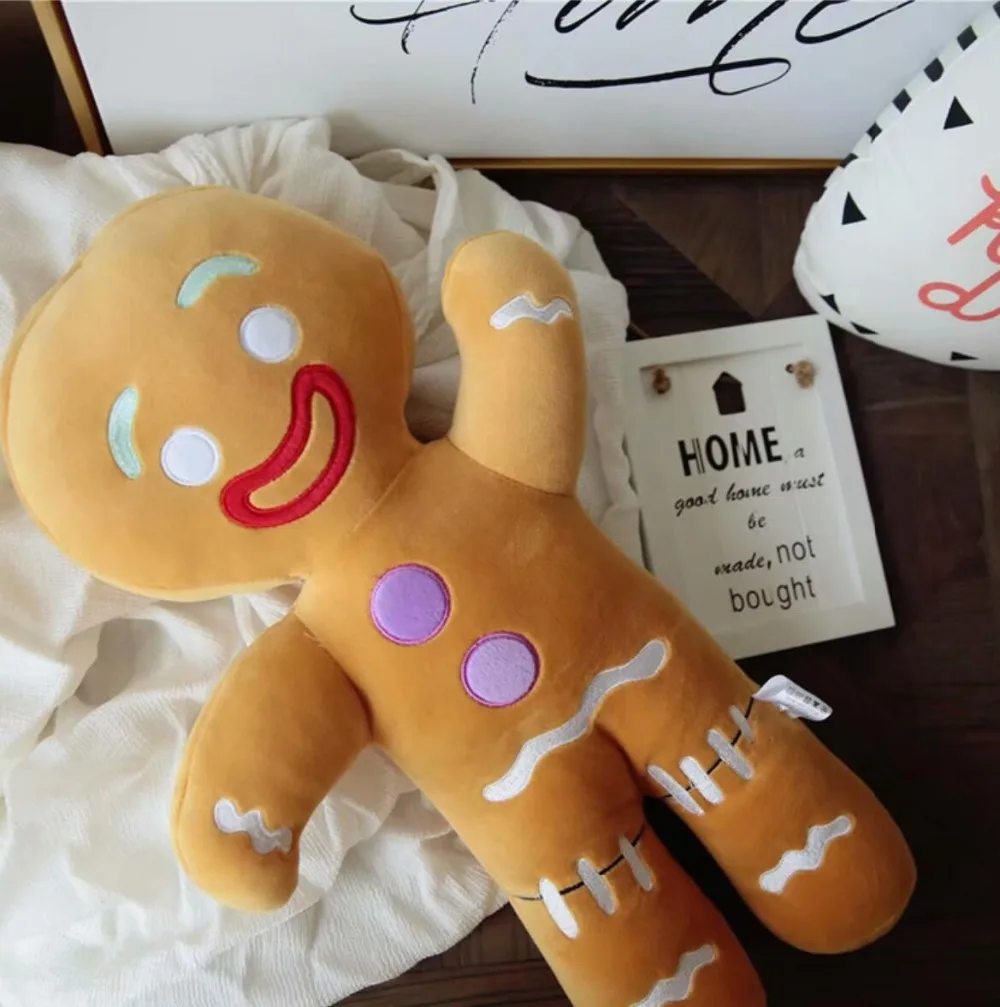 INS Gingerbread man плюшевые бисквитные Шрек игрушки милые спальные подушки мягкий диван