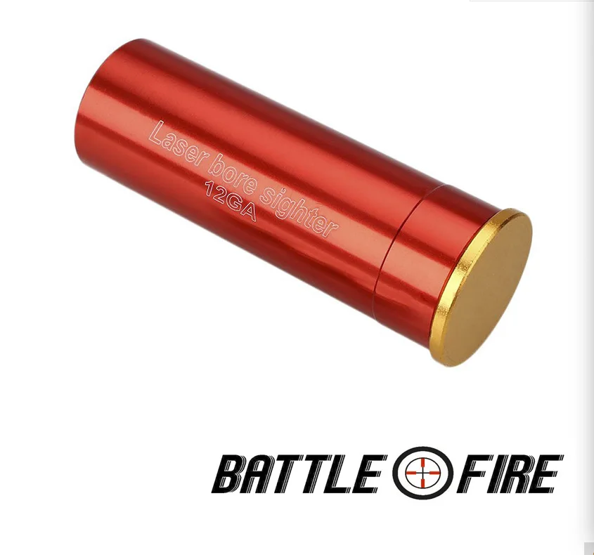 12gauge картридж лазерный Диаметр Sighter Boresight Красный Лазерный коллиматор точка 12GA