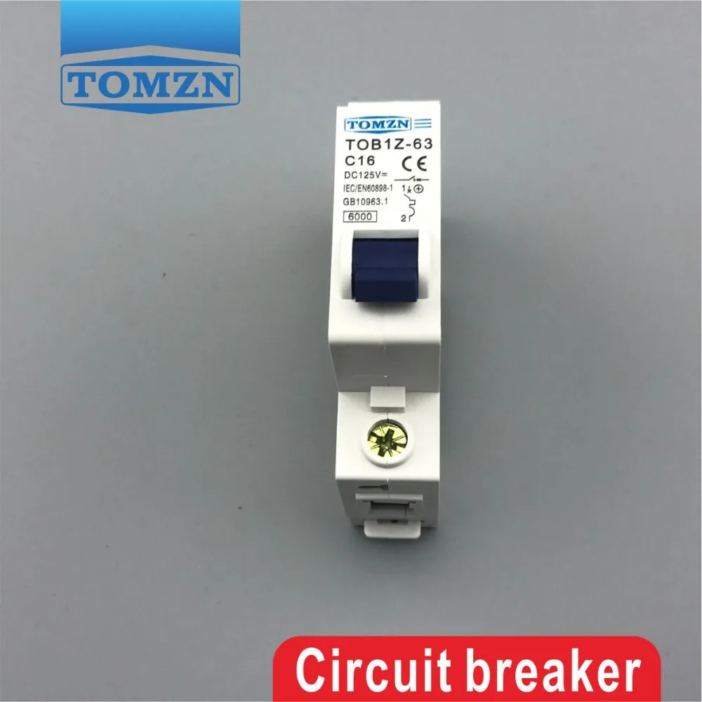 1P 16A DC 125V автоматический выключатель MCB C кривой | Обустройство дома