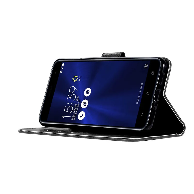 Wallet PU Leather Phone Case For Asus Zenfone 3 ZE552KL ZE ZE552 552 552KL KL Z012D Z012DA Z012DE Flip Back Cover Bag 5.5 | Мобильные