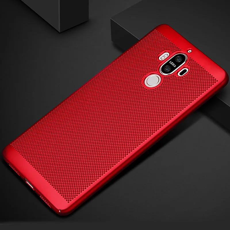 LuckGuard Роскошный Жесткий чехол для huawei mate 8 9 mate 10 20 Pro Lite Honor V9 V10 View 10 Ультратонкий чехол - Цвет: Red Vent