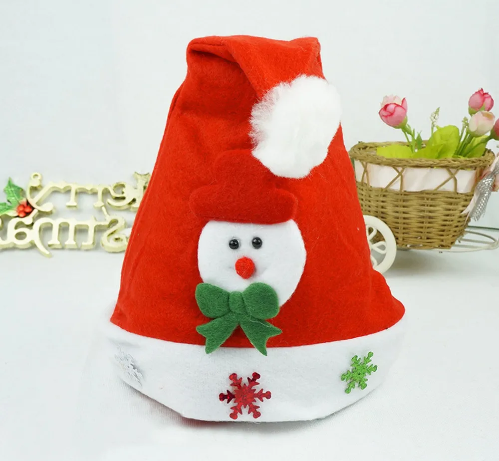 Детский Рождественский Санта Клаус олень снеговик Рождество Gif Красная шапка Touca