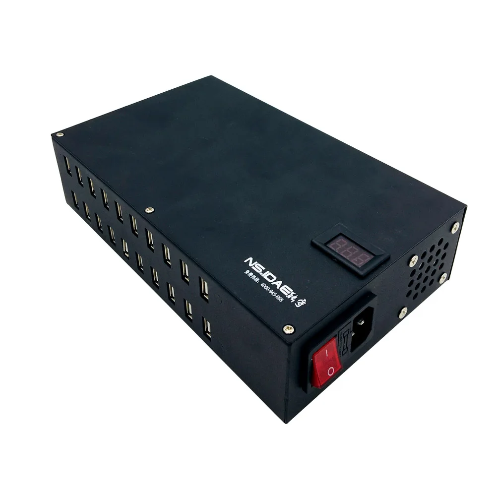 Usb зарядная станция, 20 портов USB электростанция, мульти порт USB настенное зарядное устройство адаптер