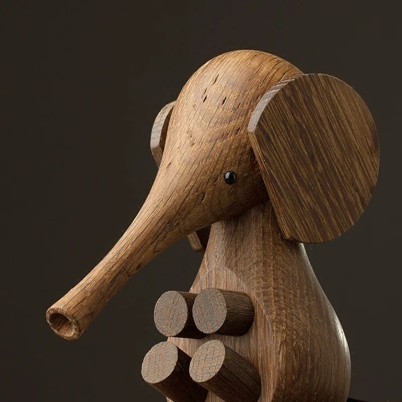 Украшение в виде слона для детской гостиной деревянные скандинавские простые