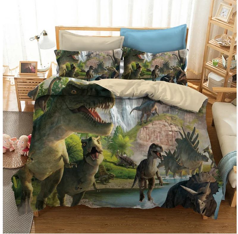 Мальчика любимый домашний текстиль мульти CountryJurassic мир динозавров Постельное