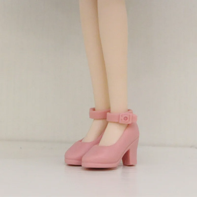 Розовый 1/6 модная обувь для кукол Blyth 1/6 обувь на высоком каблуке для кукла licca мини обувь для Momoko 1/6 аксессуары для кукол BJD - Цвет: Розовый