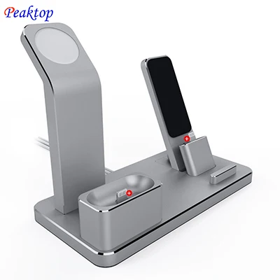 gay Peaktop зарядная док-станция Подставка держатель для AirPods IPad Air Mini Apple Watch iWatch 38 мм 42 мм iPhone X XR XS MAX 8 7 Plus - Цвет: gay