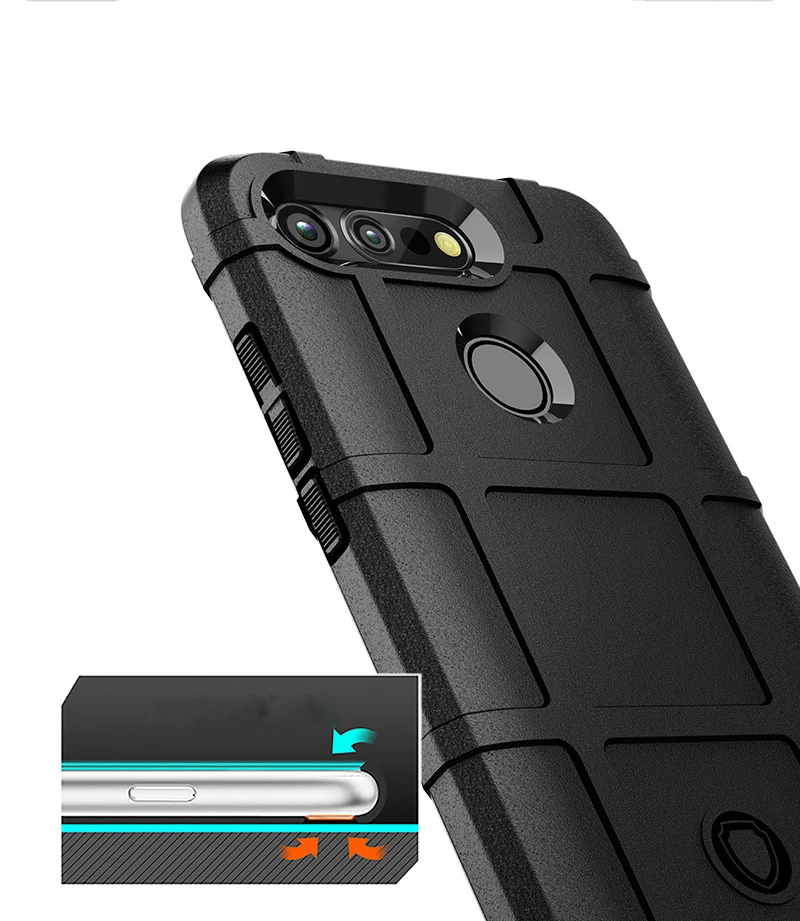 Rugged Armor For Huawei Mate 30 10 20 P30 Pro Lite Silicone Cover Honor V30 Nova 6E P Smart 2020 Fundas |