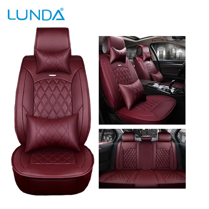 Style 02 Wine red Передние и задние) роскошные кожаные чехлы для сидений автомобиля для KIA K2K3K4K5 Kia Cerato Sportage Optima Maxima авто аксессуары для стайлинга автомобилей - Название цвета: Style 02 Wine red