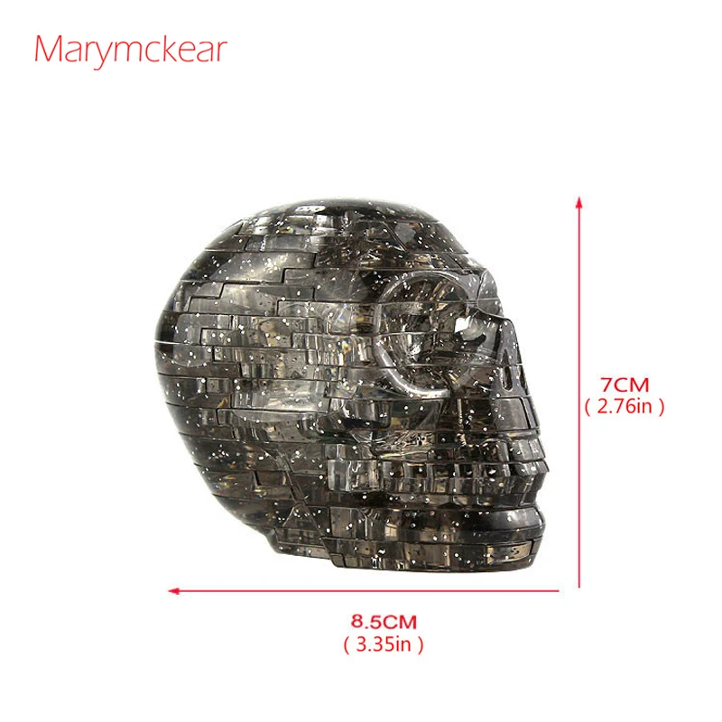 3d пазл 50 шт. головоломка с черепом DIY Пазлы модель Хрустальная светильник 2 цвета