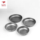 4 шт. титановые тарелки Keith, посуда для кемпинга, походные блюда, портативные сверхлегкие тарелки серии Ti5373